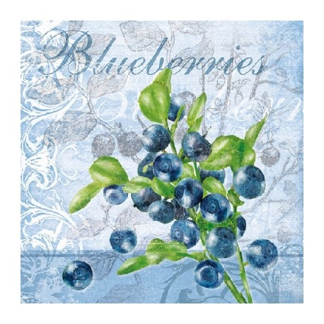 Papirni prtički Servieti Borovnice 4 kosi 33x33cm