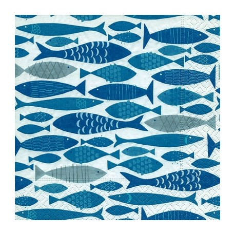 Papirni prtički Servieti Ribice 4 kosi 33x33cm