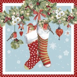 Papirni prtički Servieti Božične nogavice 4 kosi 33x33cm