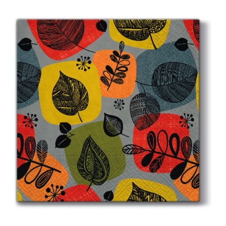 Papirni prtički Servieti Listi 4 kosi 33x33cm