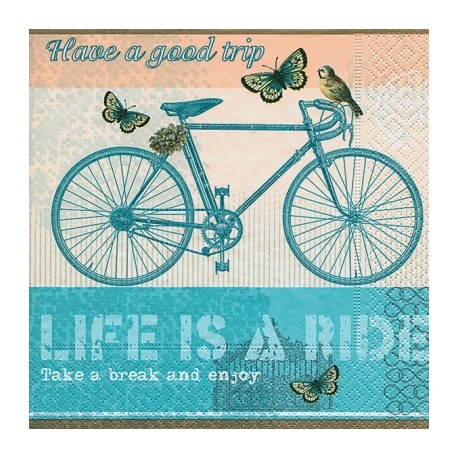 Papirni prtički Servieti na potovanju 4 kosi 33x33cm