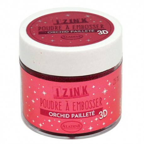 Aladin Embossing prah 25ml Orhideja bleščice