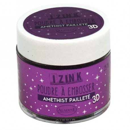 Aladin Embossing prah 25ml Amnethist bleščice