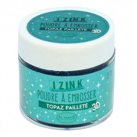 Aladin Embossing prah 25ml Topaz bleščice