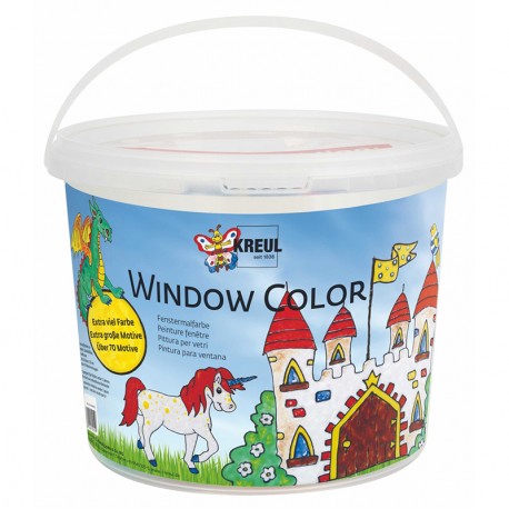 Komplet velikih lepljivih barv v vedru