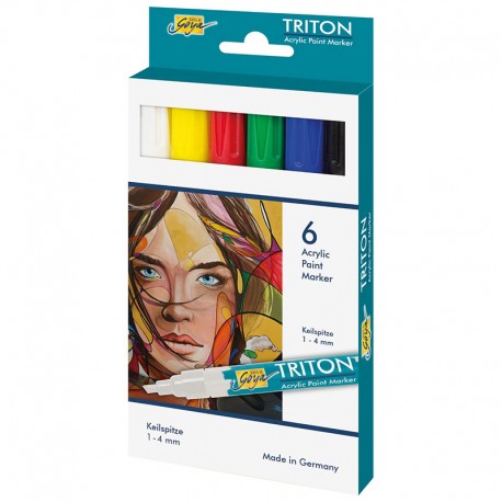 Triton akrilni marker 1-4mm set 6