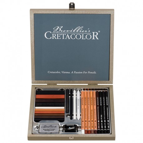 Cretacolor Sketching Passion lesena embalaža 25 kosov