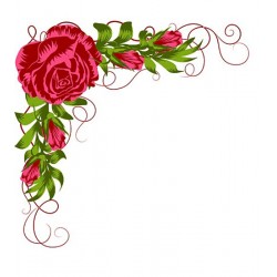 Nellies Štampiljke slojne Kotne vrtnice 70 x 67mm 4 kosi