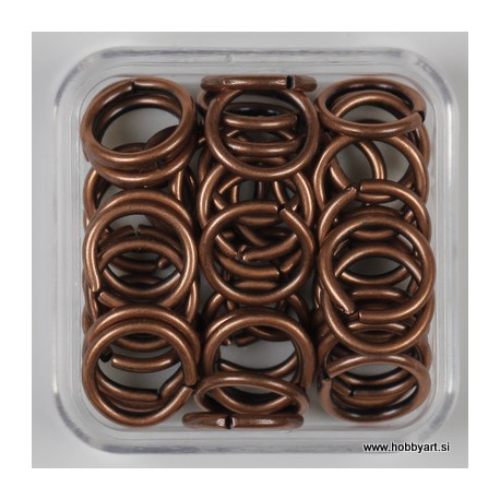 Zaključni obroček 8mm trši Bakrene b. 50kos