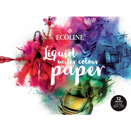 Ecoline papir blok 24 x 32cm 290g. 12 listov