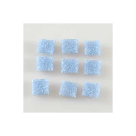 Steklen mozaik 10 x 10mm, Sivo modra 125g. ca 180 kosov