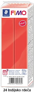  Fimo soft 450g. 24 Indijsko rdeča (8021-24)