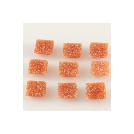 Steklen mozaik 10 x 10mm, Rdeče rjava 125g. ca 180 kosov