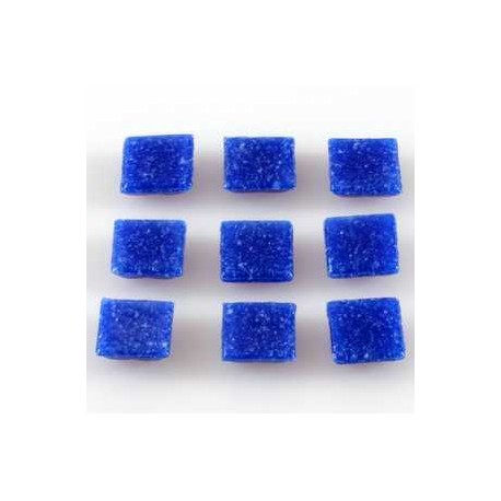Steklen mozaik 20 x 20mm, temno modra, 44 kos