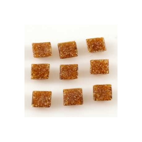 Steklen mozaik 20 x 20mm, temno rjava, 44 kos