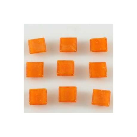 Steklen mozaik 20 x 20mm, oranžna 44 kos