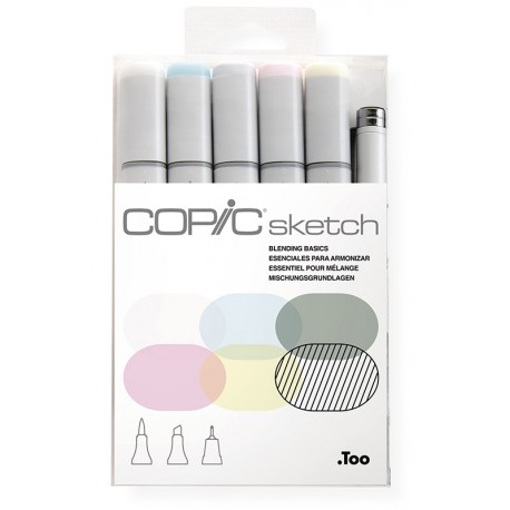 Copic Sketch set Blanding Basic 6 Blendirne Osnovne