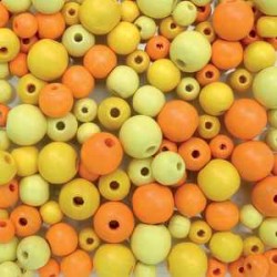 okrogle 4-9mm, rumene 25g.