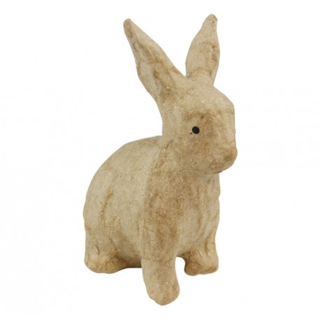 Papmache figura ES Zajec 7,5x4,5x10,5cm