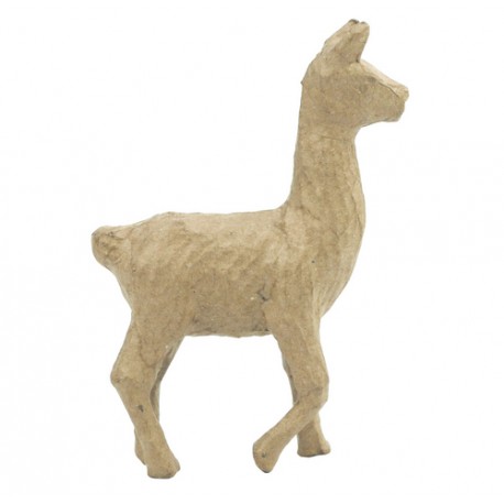 Papmache figura ES Lama 10,5x4x15cm