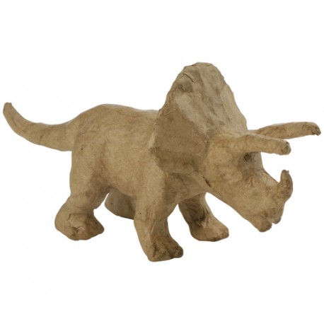 Papmache figura ES Dinozaver Triceratops 19x6x9cm