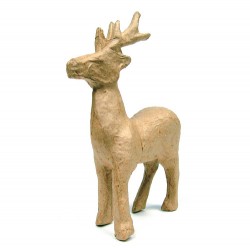 Papmache figura ES Jelen 13x3,5x12cm
