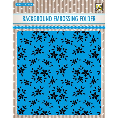 Embossing mapa 150 x 150mm, Rože