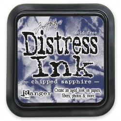 Tim Holtz Distress blazinica 5 x 5cm, Chipped Sapphire