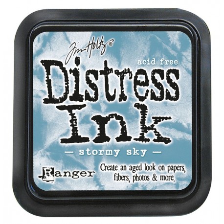 Tim Holtz Distress blazinica 5 x 5cm, Stormy Sky