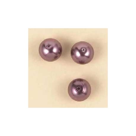 Steklene perle 10mm, rjava, 30 kos