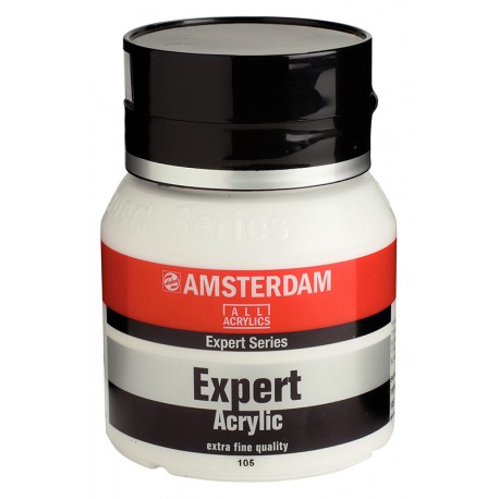 Amsterdam Expert visokokakovostni akril 400ml 105 Titan bela