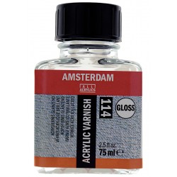 Amsterdam zaščitni lak za akril in olje 75ml, svetleč 114