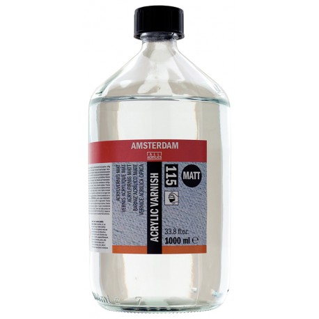 Amsterdam zaščitni lak za olje in akril, mat 1000ml 115