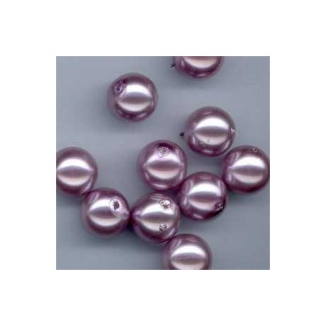 Steklene perle 10mm, sv. vijolična, 30 kos