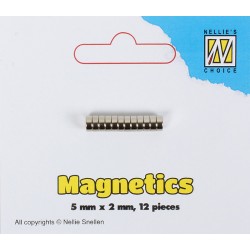 Magneti mini 5mm x 2mm, 12 kosov