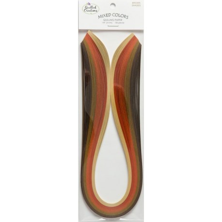 Quilling papir 3mm Rjavi toni 44cm 100 kosov
