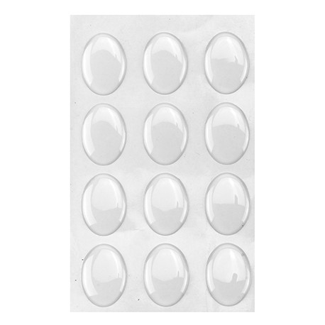 Epoxy naklepke Ovalne 25x18mm, 12 kosov