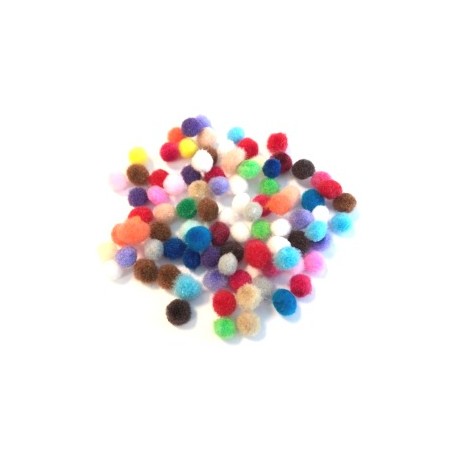 Mini Pom Pom 0,45cm Mešani 100 kosov