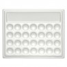 Paleta iz porcelana 15,5 x 19cm 19 vdolbin