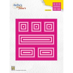 Nellies nož MFD okvirji Pravokotniki Kvadrati 123 x 123mm