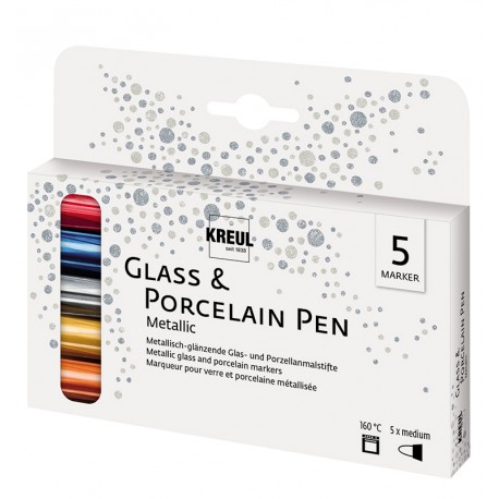 Porcelan marker metalni komplet 5 kosov