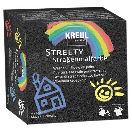 Kreul Streety barva za cesto set 4 x 120ml