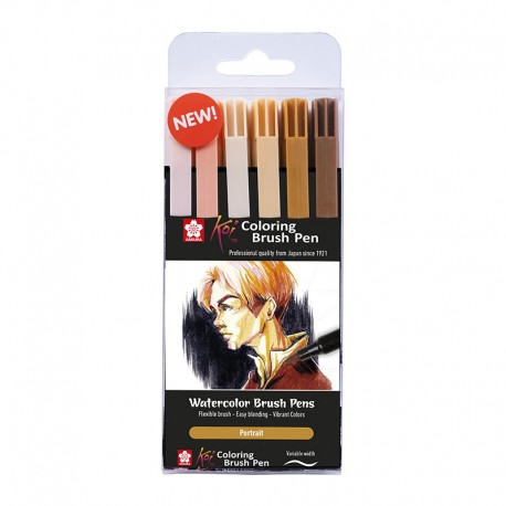 Koi Brush markerji Portret set 6