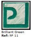  Podglazurna kreda 11 Verde Brillante-Briljantno zelena