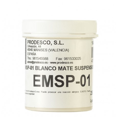 Glazura EMSP-01 Blanco-Bela mat 250g.