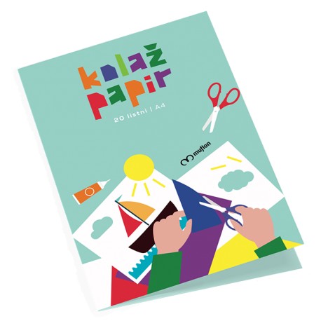 Kolaž papir A4 80g. 20 listni