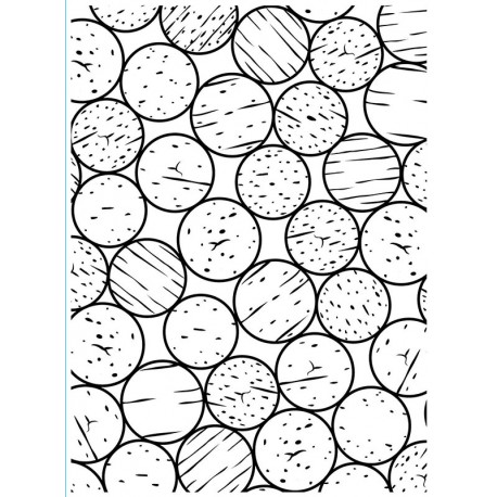 Embossing mapa 10,8 x 14,6cm, Zamaški iz plute