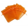 Organza vrečka 10 x 13cm Oranžna 12 kosov