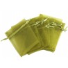 Organza vrečka Olivna 10 x 13cm 12 kosov