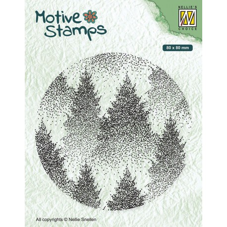 Nellies štampiljka 80x80mm, Mistični gozd